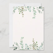 青またはピンクの風船の緑のジェンダーが明らかにする 招待状 (裏面)