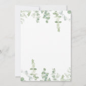 青またはピンクの風船の緑のジェンダーが明らかにする 招待状 (裏面)