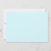 青または任意の色ファミリ懇親会招待状 招待状 (裏面)