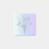 青または紫の投稿 ポストイット (正面)