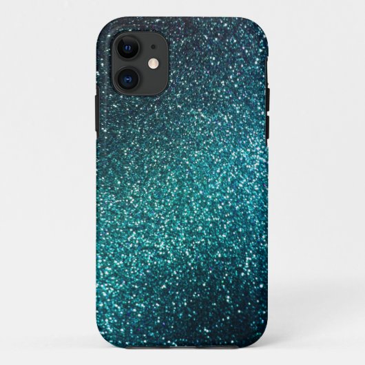 青または緑の輝きのグリッターのiPhone 5の場合 Case-Mate iPhoneケース (裏面)