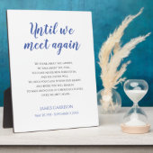 青まで私たちは人生の詩のお祝いに会う フォトプラーク (側面)