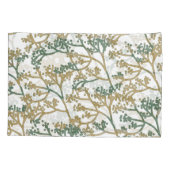 青みがかったオリーブの葉 枕カバー (裏面-左)