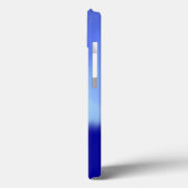 青みがかったモノグラム Case-Mate iPhoneケース (裏面 / 左)