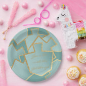 青みがかった夢に描かれたハヌカーの試合 ペーパープレート (パーティー)