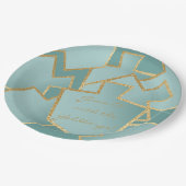 青みがかった夢に描かれたハヌカーの試合 ペーパープレート (アングル)