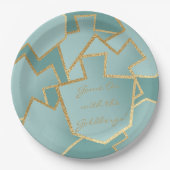 青みがかった夢に描かれたハヌカーの試合 ペーパープレート (正面)