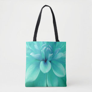 青みがかった水色の花 トートバッグ
