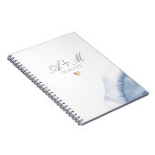 青みがかった水色の詳細結婚の ノートブック (右側)