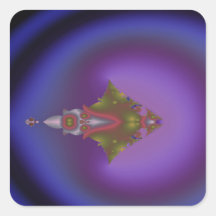 青みがかった流れるフラクタルサンテルモフィルタ