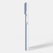 青みがかった灰色と白のキャンディストライプ Case-Mate iPhoneケース (裏面 / 左)