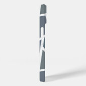 青みがかった灰色のモザイク模様 Case-Mate iPhoneケース (裏面 / 右)
