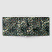 青みがかった灰色のレンガ効果、線の暗いスポットの下 ゲストブック (全面)