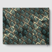 青みがかった灰色のレンガ効果、線の暗いスポットの下 ゲストブック (裏面)