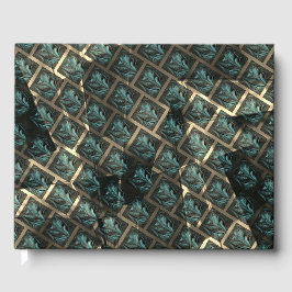 青みがかった灰色のレンガ効果、線の暗いスポットの下 ゲストブック