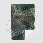 青みがかった灰色のレンガ効果、線の暗いスポットの下 ゴルフタオル (インサイチュ)