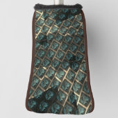 青みがかった灰色のレンガ効果、線の暗いスポットの下 ゴルフヘッドカバー (回転90)