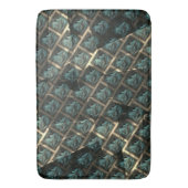 青みがかった灰色のレンガ効果、線の暗いスポットの下 バスマット (正面縦)