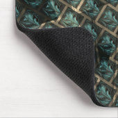 青みがかった灰色のレンガ効果、線の暗いスポットの下 マウスパッド (コーナー)