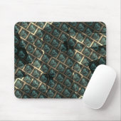 青みがかった灰色のレンガ効果、線の暗いスポットの下 マウスパッド (マウス)