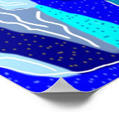 青みがかった灰色の氷 ポスター (角)