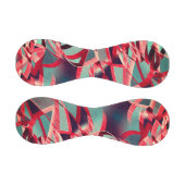 青みがかった灰色の霧雨の上に湾曲した赤いリボン 野球ボール (パネル)