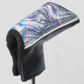 青みがかった牡蠣のスケッチ ゴルフヘッドカバー (3/4 正面)