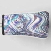 青みがかった牡蠣のスケッチ ゴルフヘッドカバー (正面)