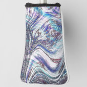 青みがかった牡蠣のスケッチ ゴルフヘッドカバー (回転90)