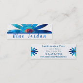 青みがかった目の花 スキニー名刺 (正面/裏面)