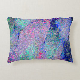 青みがかった青みがかった擦り切れたしわ絵を描の付いた革のスタイル アクセントクッション