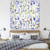 青みがかった キャンバスプリント (インサイチュ (寝室))