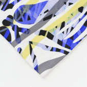 青みがかった フリースブランケット (角)