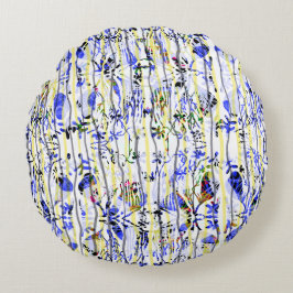 青みがかった ラウンドクッション