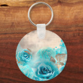 青みすぼらしいシックなエフェメラデザインシリーズ7 キーホルダー (裏面)