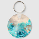 青みすぼらしいシックなエフェメラデザインシリーズ7 キーホルダー (裏面)