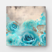 青みすぼらしいシックなエフェメラデザインシリーズ7 フォトプラーク (正面)