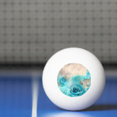 青みすぼらしいシックなエフェメラデザインシリーズ7 卓球ボール (ネット)