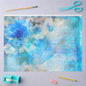 青みすぼらしいシックなエフェメラデザインシリーズ9 薄葉紙 (クラフト)