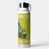 青やる気を起こさせるい怒たこ海賊 ウォーターボトル (背面)