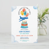 青よくはしゃぐ機少年第5誕生日 招待状 (スタンド正面)