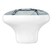 青をテーマ航海のにした セラミックノブ (側面)