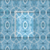 青を基調とした抽象的な水彩画 ファブリック (タイル)