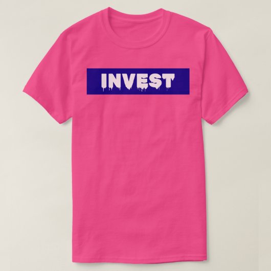 青を投資 Tシャツ (デザイン正面)