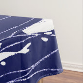 青を水中に泳いでいる魚 テーブルクロス (インサイチュ)