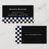 青を競争させる自動ガレージの名刺 名刺 (正面/裏面)