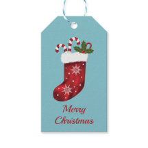 青を背景にした赤いクリスマスブーツ - メリークリスマス