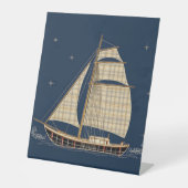 青を越えてスタイルにセーリング 台座サイン (正面)