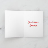 青を遊ぶサンタ シーズンカード (内部)