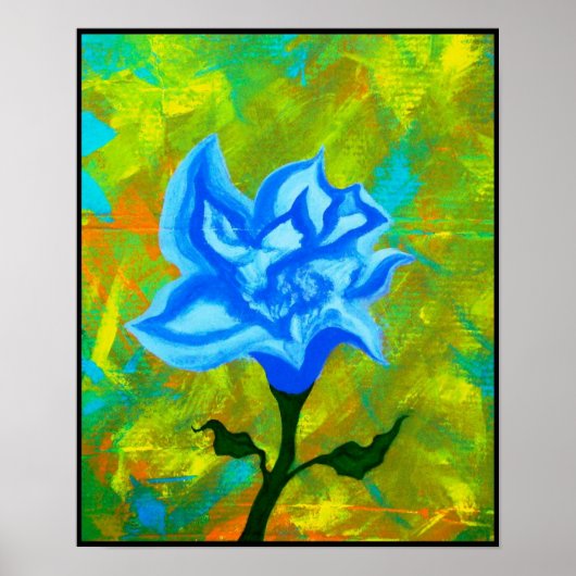 青を開いた ポスター (正面)